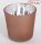 Ü.WOODEN TRAY CIRCLE BRONZE METAL 5.5*5.5