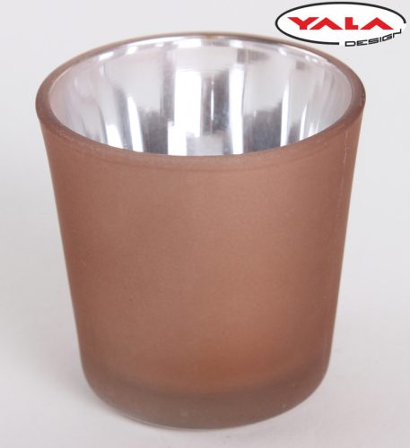 Ü.WOODEN TRAY CIRCLE BRONZE METAL 5.5*5.5