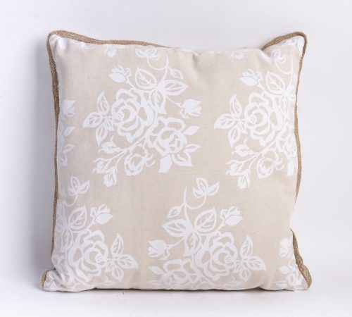 PILLOWCASE FLOWER PATTERN CREAM 40