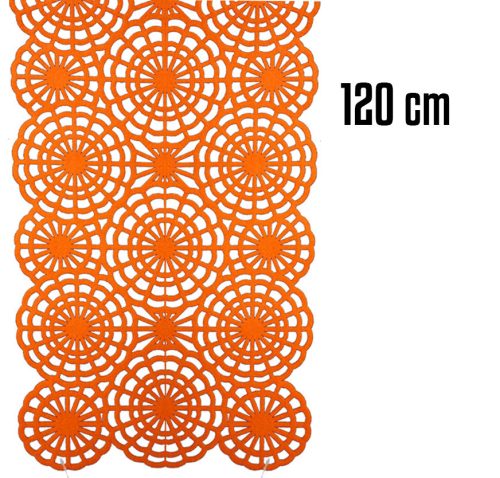 FELT TABLECLOTH/BUTTERFLY YELLOW 120
