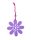 FELT CIRCLE DECORATION/FLOWERS-LILAC 8