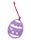 FELT CIRCLE DECORATION/FLOWER-LILAC 8