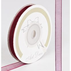 SZ.ORGANZA BORDÓ    6MM*25M
