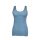 Women's two-piece cotton sports lingerie set - sports briefs-thick strap top - denim blue - S