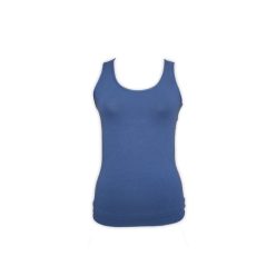   Women's two-piece cotton sports lingerie set - sports briefs-thick strap top - dark blue-gray - M
