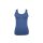 Women's two-piece cotton sports lingerie set - sports briefs-thick strap top - dark blue-gray - S