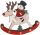 WOODEN STANDING SNOWMAN REINDEER19*16