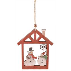 WOODEN CUT HOUSE IN SNOW,PI/NA12*24