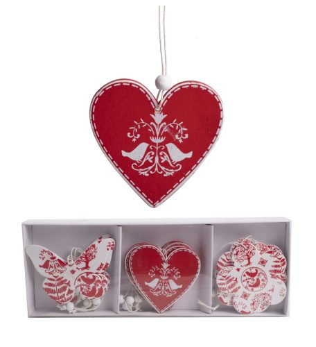 DEK.WOODDECOR*12 MIXED RED 6