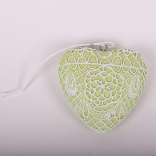 P.HEART LACE+FIELD GREEN 6CM