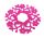 FELT CIRCLE UNDERLAY ROUND FLOWER NARI 13