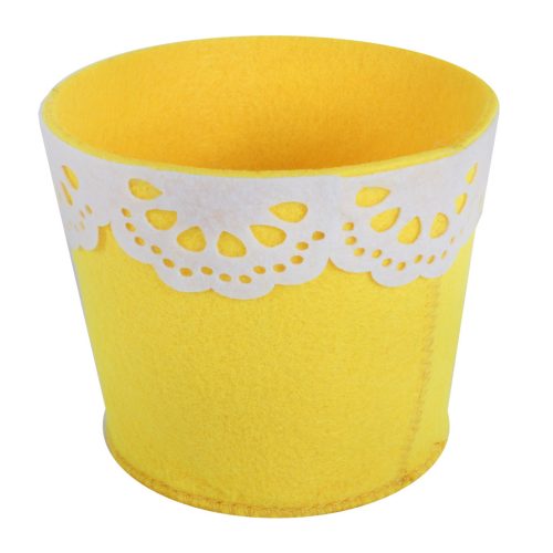 FELT POT LACE YELLOW 11