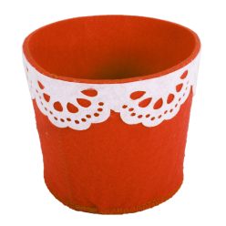 FELT POT LACE BLUE  11