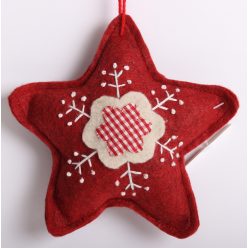 FELT CIRCLE DECORATION/ORNAMENT-LILAC 8