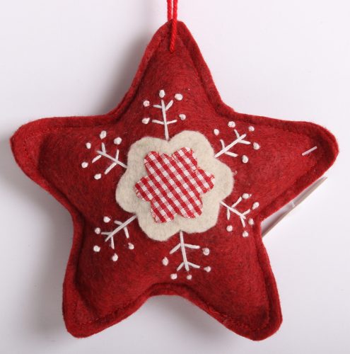 FELT CIRCLE DECORATION/ORNAMENT-LILAC 8