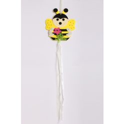FELT HANGING BEE+FLOWER.YELLOW16