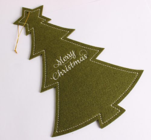 FELT CIRCLE FFA SNOWFLAKE BROWN 8