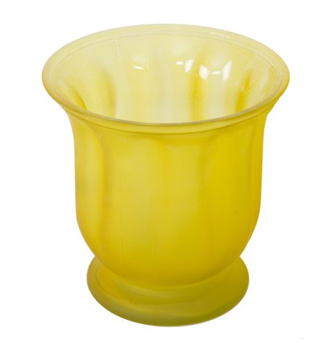 Sand-colored chalice vase 15