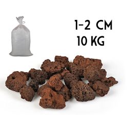 LÁVA KŐ BARNA1-2CM10KG/ZSÁK