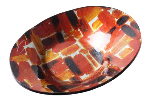 Ü.BOWL OVAL ARTIFICIAL ORANGE 24