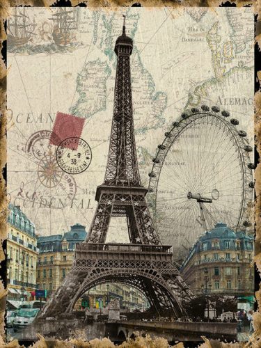 Ü.KÉP WALL PARIS EIFF.30*40