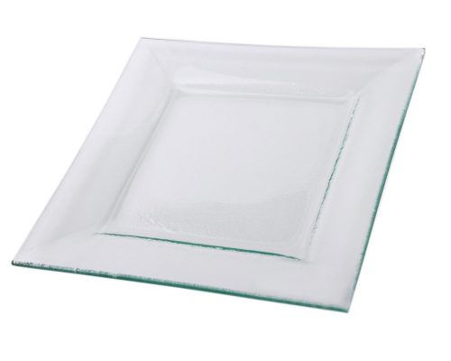 Square plate clear 21