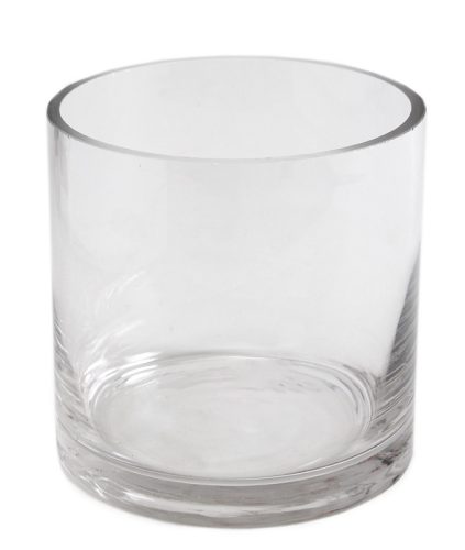 Ü.WOODEN TRAY CYLINDER CLEAR 12*15