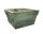 WOODEN PLANTER "V" EDGE GREEN26*14