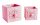 WOODEN DRAWER KNOB*2 FLOWER RED24