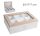 WOOD+TEA BOX 6 ROWS WHITE/NATURAL 23*17*7