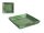WOODEN PLACEMAT SQUARE GREEN 15