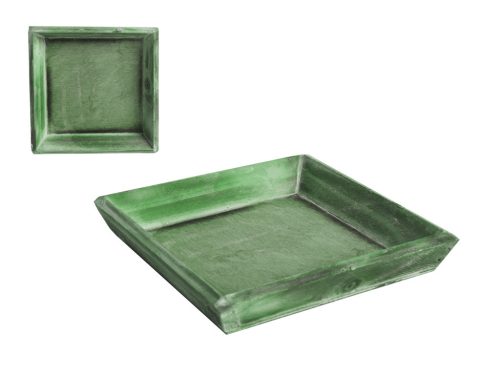 WOODEN PLACEMAT SQUARE GREEN 15