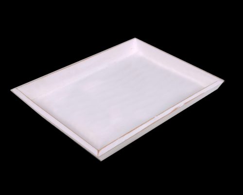WOODEN PLACEMAT SQUARE WHITE25