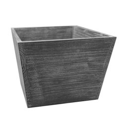 WOODEN PLANTER GRAY  17*17*12.5