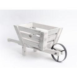 WOODEN BOX CART WHITE46*16*20