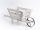 WOODEN BOX CART WHITE46*16*20