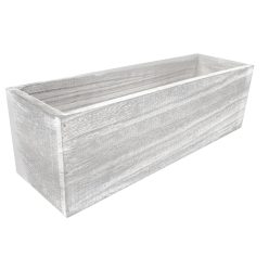 WOODEN BOX WHITE      28*13*11