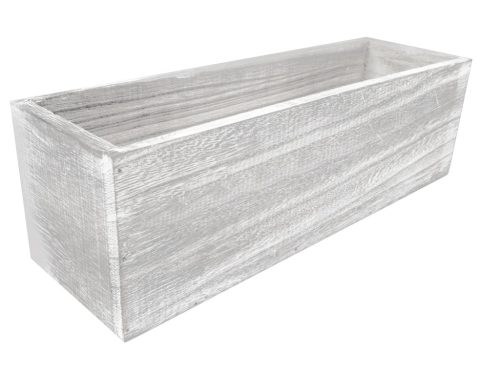 WOODEN BOX WHITE      28*13*11