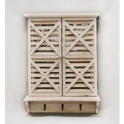 WALL MIRROR+WOOD NATURAL 51*10*67