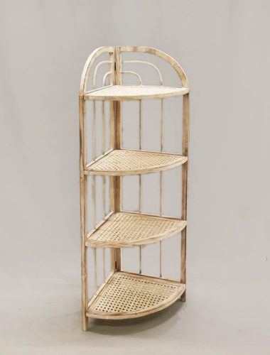 BAMBOO CORNER SHELF 4R.BURNED48*108