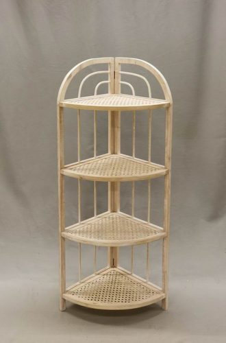 BAMBOO CORNER SHELF 4R.NATURAL48*108