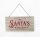 WOODEN CUT SANTA'S WORKSHOP NATURAL60*30