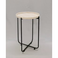 METAL+BAMBOO TABLE NATURAL38.5*55