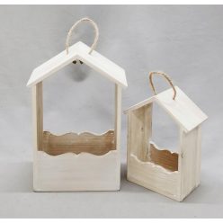 WOODEN BOX HOUSE*2NATURAL18*24/23*34