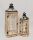 WOOD+METAL LANTERN*2 BURNED 19/27*70