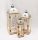 WOOD+METAL LANTERN*3 BURNED 14-25*70