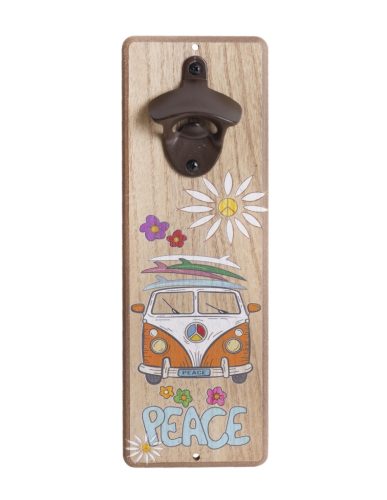 WOODEN BOTTLE OPENER PEACE   10*30*4