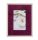 WOOD+VELVET PICTURE BURGUNDY 18*23