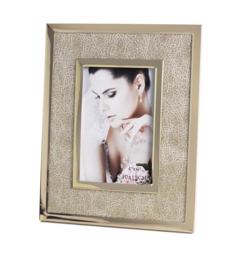 METAL+ART.WOOD.FRAME.CRM/GO19*24