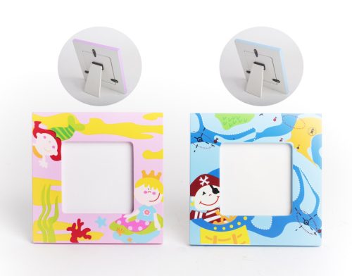 WOODEN PICTURE FRAME BOY/GIRL 2PCS